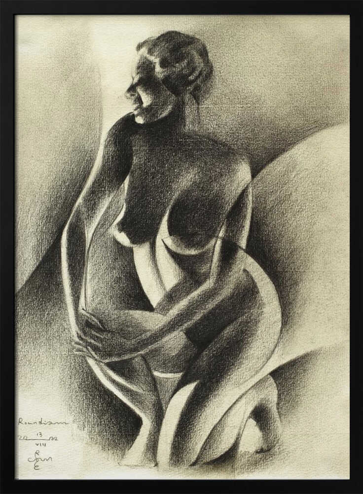 Wall art Cubist Style Nude Figure