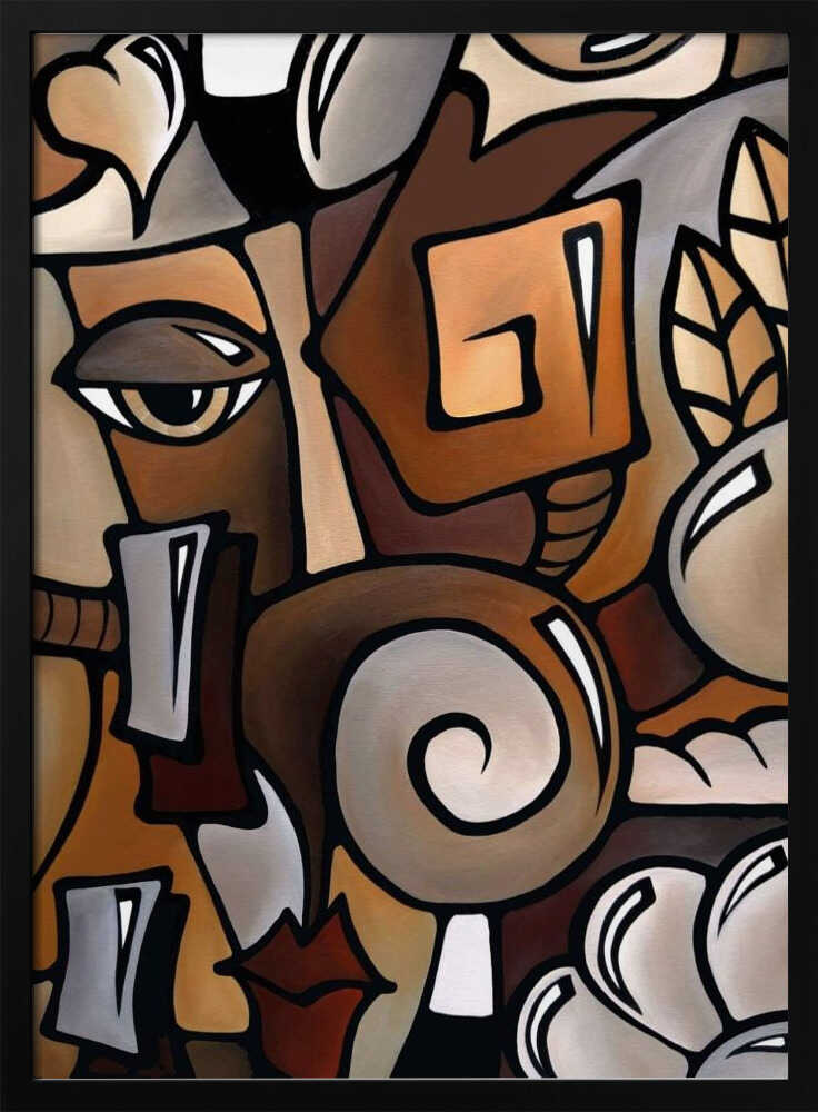 Wall art Dynamic Cubist Harmony