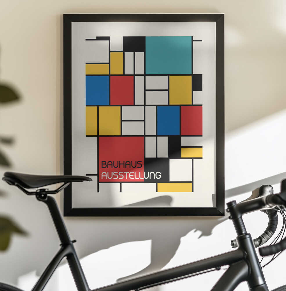 Wall art Bauhaus Geometric Design Retro