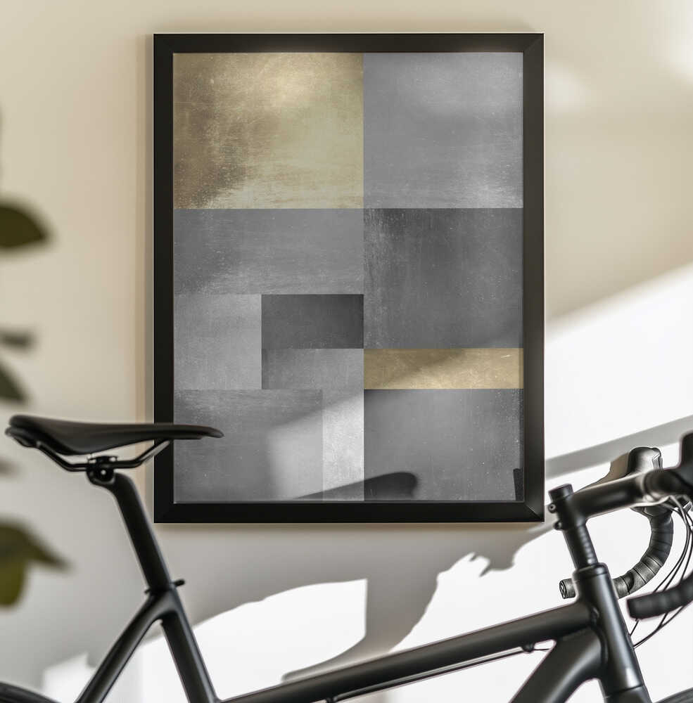 Wall art Gold and silver textures 5