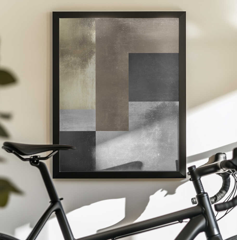 Wall art Gold and silver textures 4