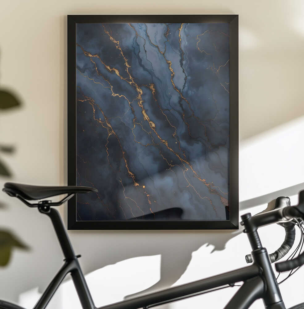 Wall art Blackout With Gold Vibes