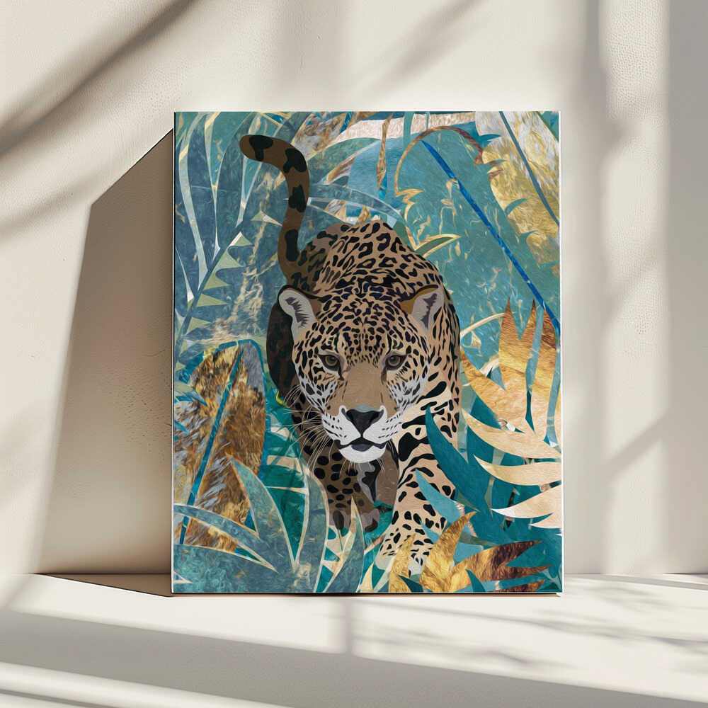 Wall art Jaguar Jungle 2