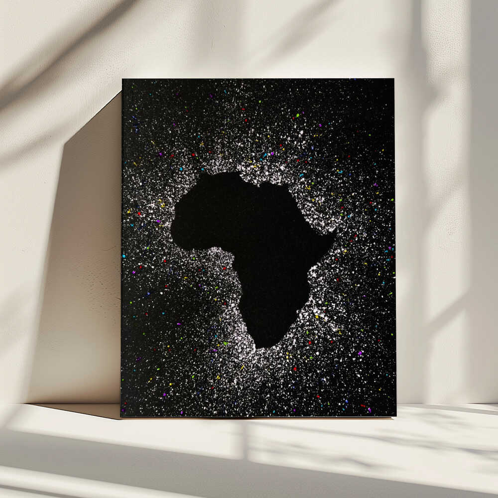 Wall art African eclipse effect