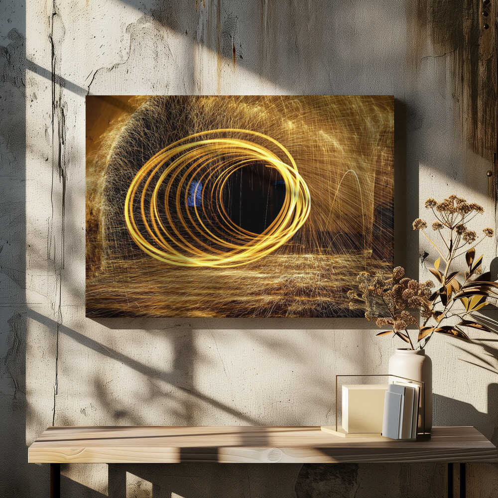 Wall art Playing with fire