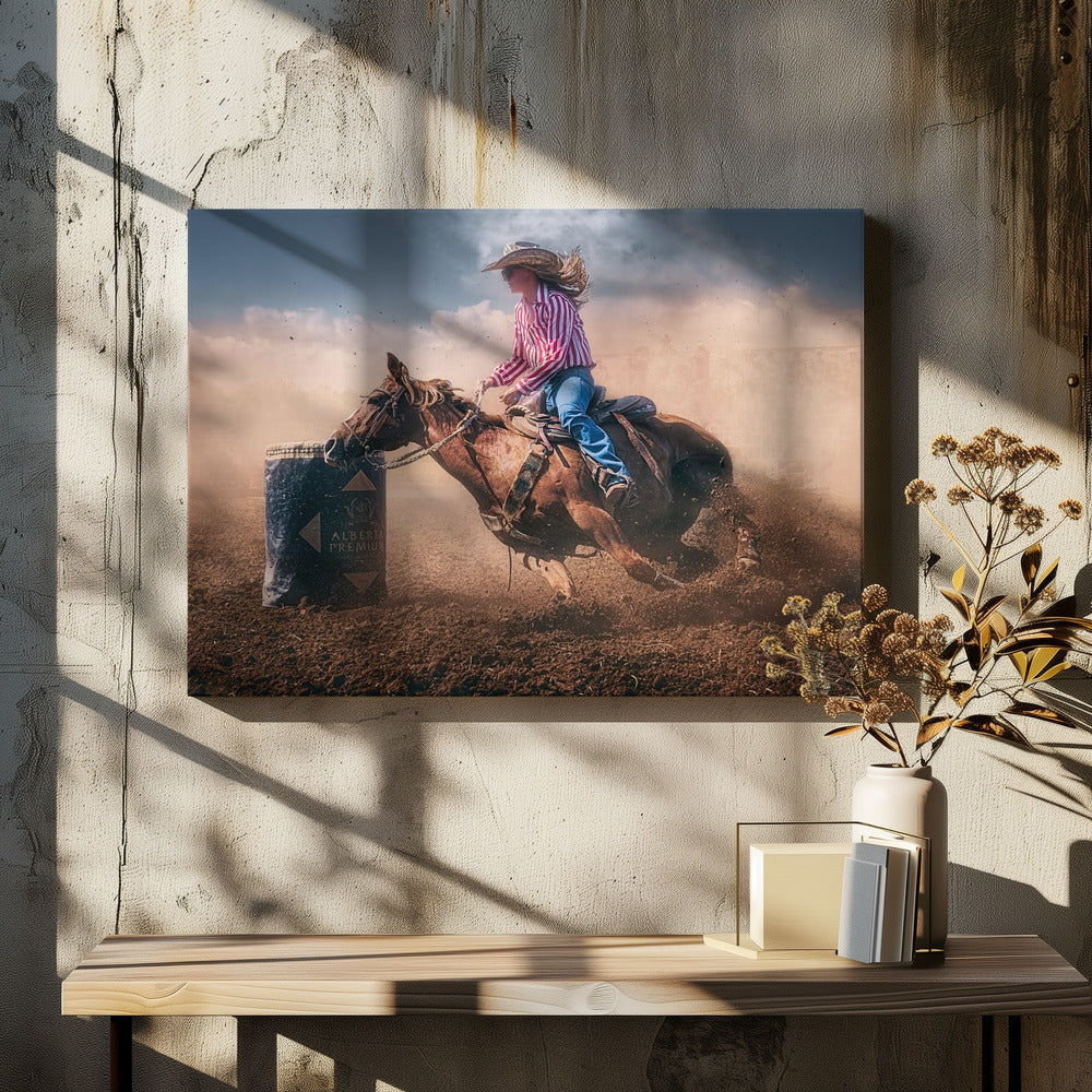 Wall Art Swift Brake and Turn 48X36inch Gallery Wrapped (Ready to Hang)