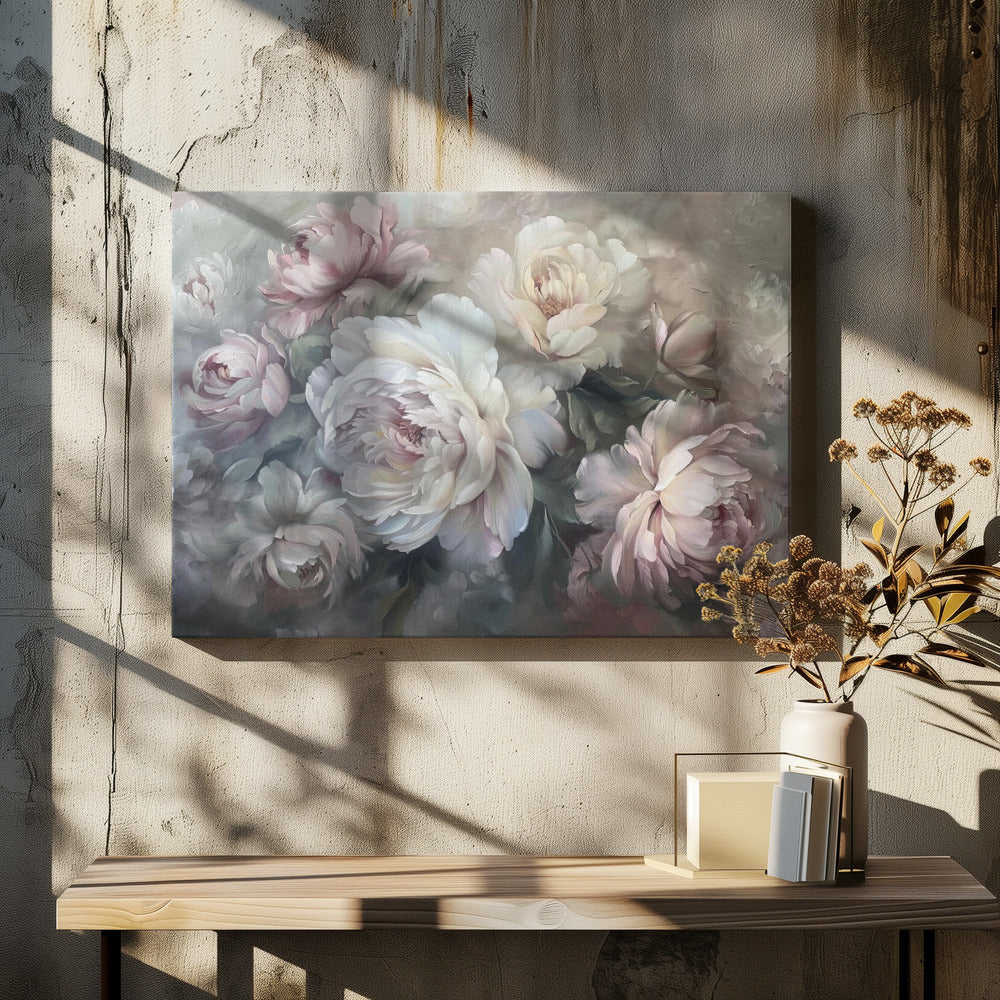 Wall art Poster Flower Paint 9 36X24inch Gallery Wrapped (Ready to Hang)