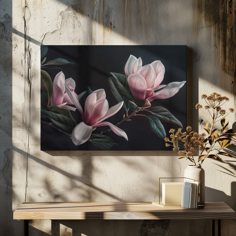 Wall art Lovely Magnolias 30 36X24inch Gallery Wrapped (Ready to Hang)