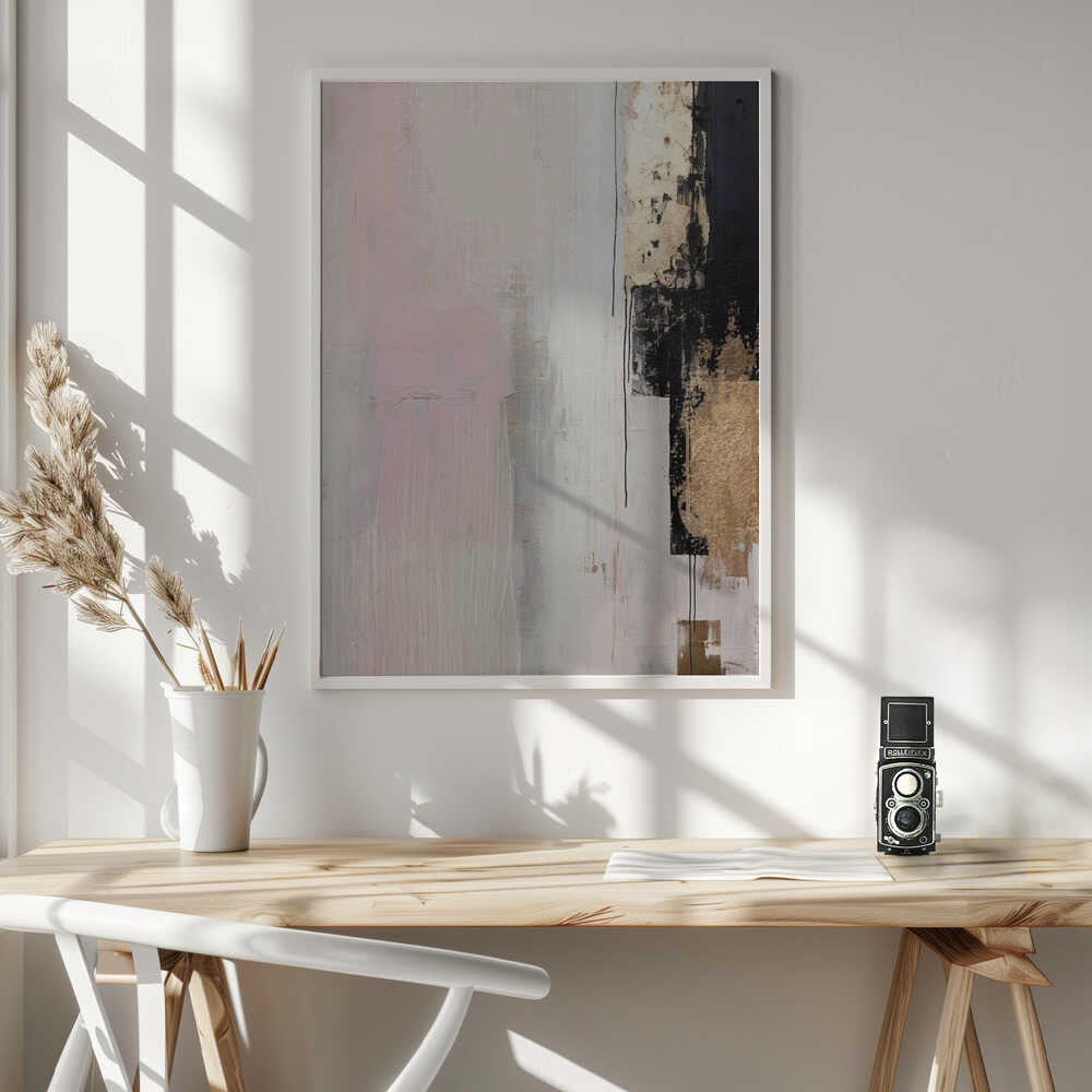 Wall art Pink abstraction