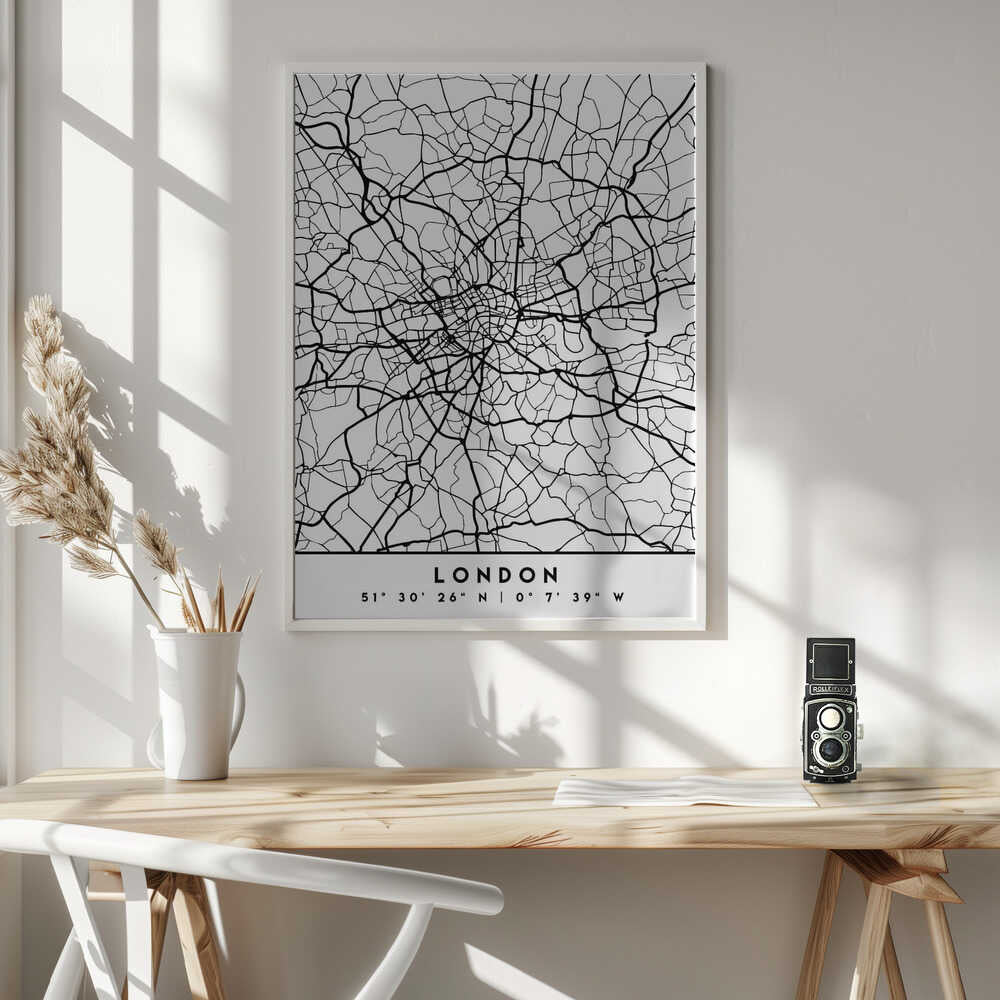Wall art Black Maps 41