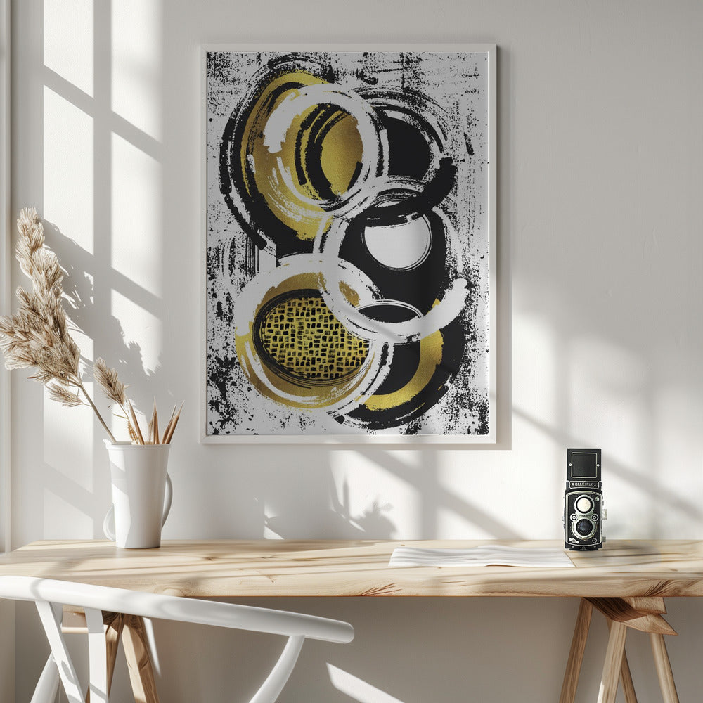 Landscape Photography Canvas Print-wall-art-abstract-painting-no-2-gold-36X48inches