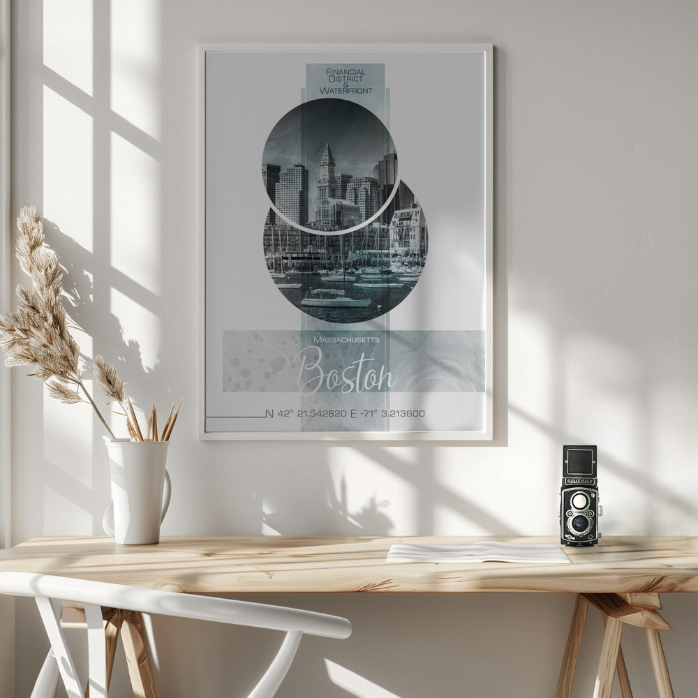 Landscape Photography Canvas Print-wall-art-poster-art-boston-waterfront-turquoise-marble-36X48