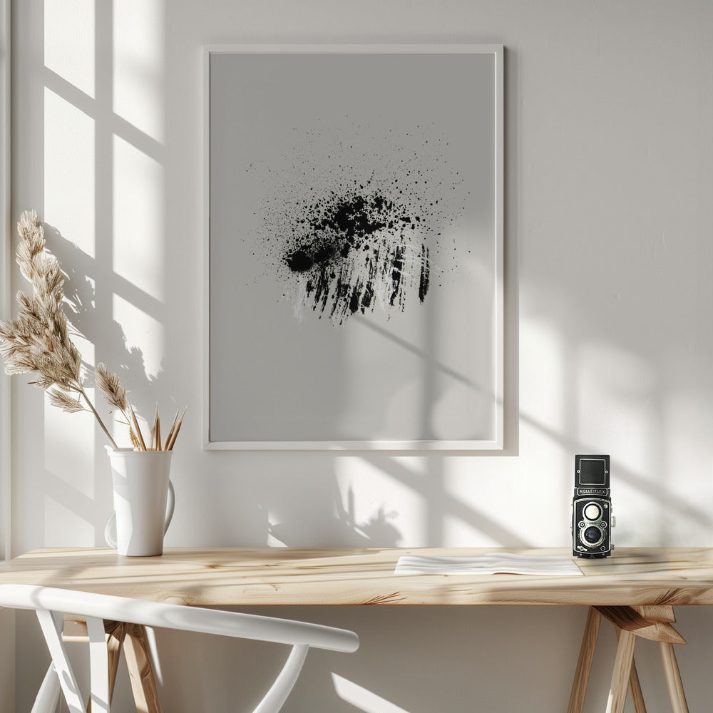 Abstract Art Canvas Print-wall-art-brush-splatters-3-36X48inches