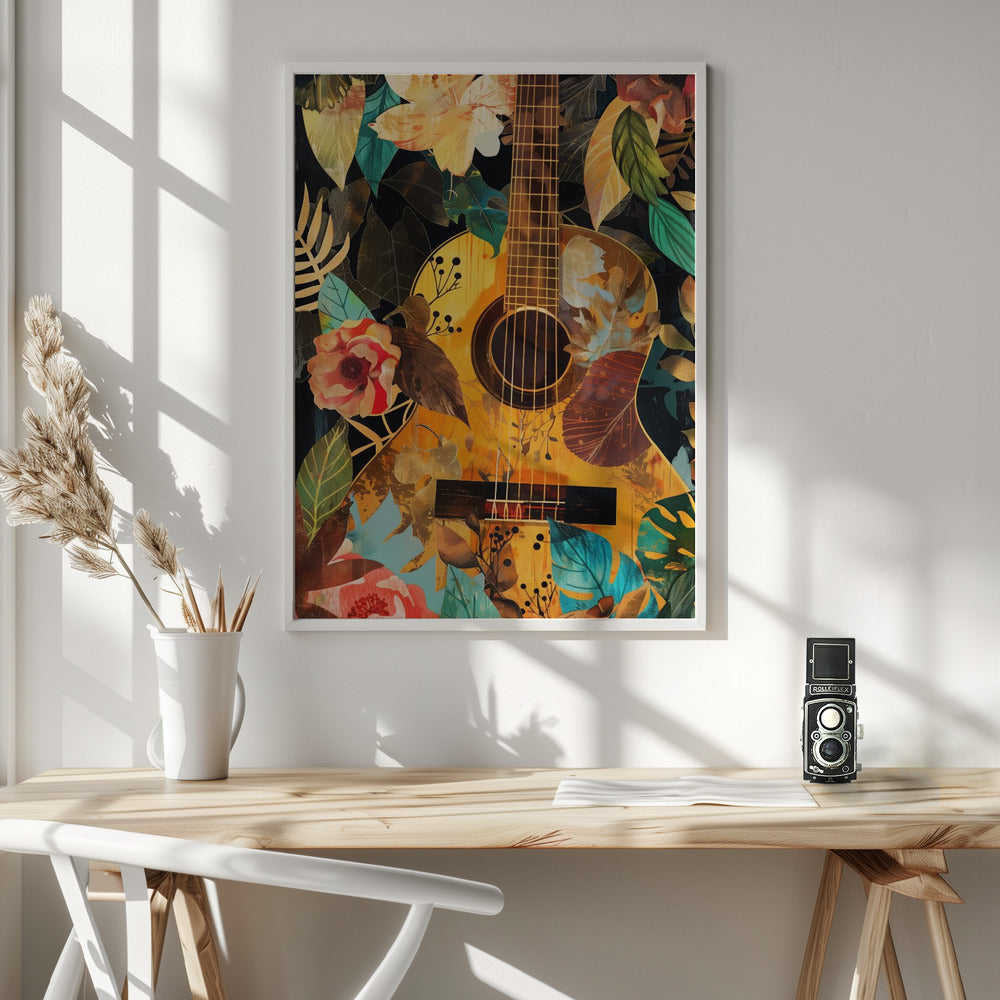  Music Guitar Collage (2) Wall Artwork 0
