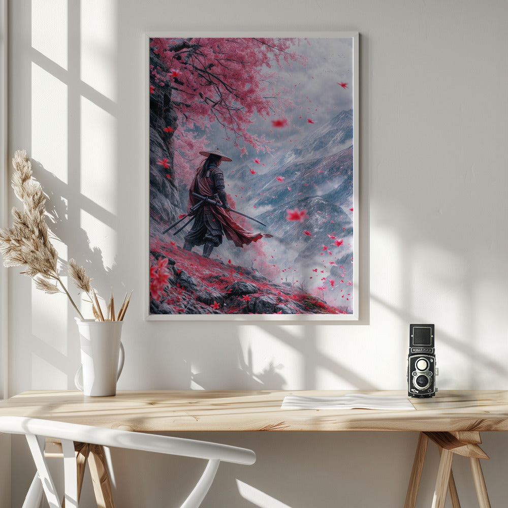 Wall art Samurai 24X36inch Gallery Wrapped (Ready to Hang)