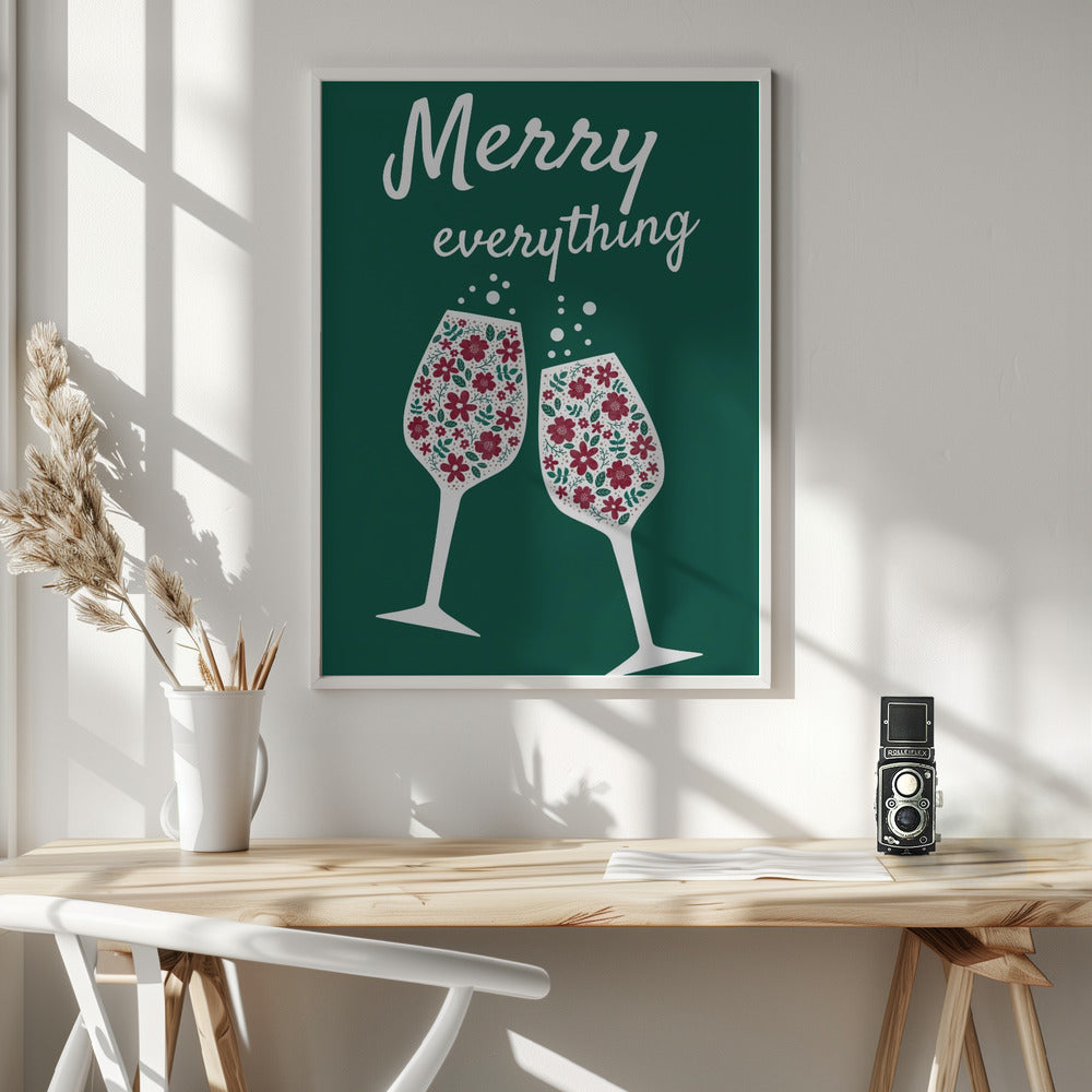 Wall art Merry Everything Canvas Print