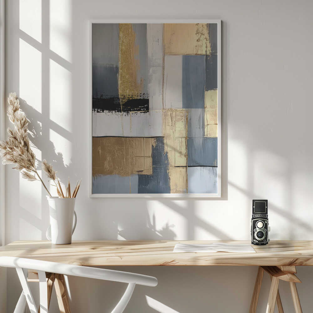 Wall art Golden Greys 1