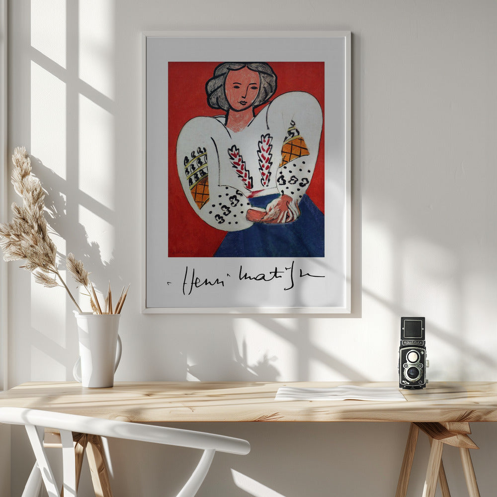 Wall art Henri Matisse, La Camicetta Romena, 1940