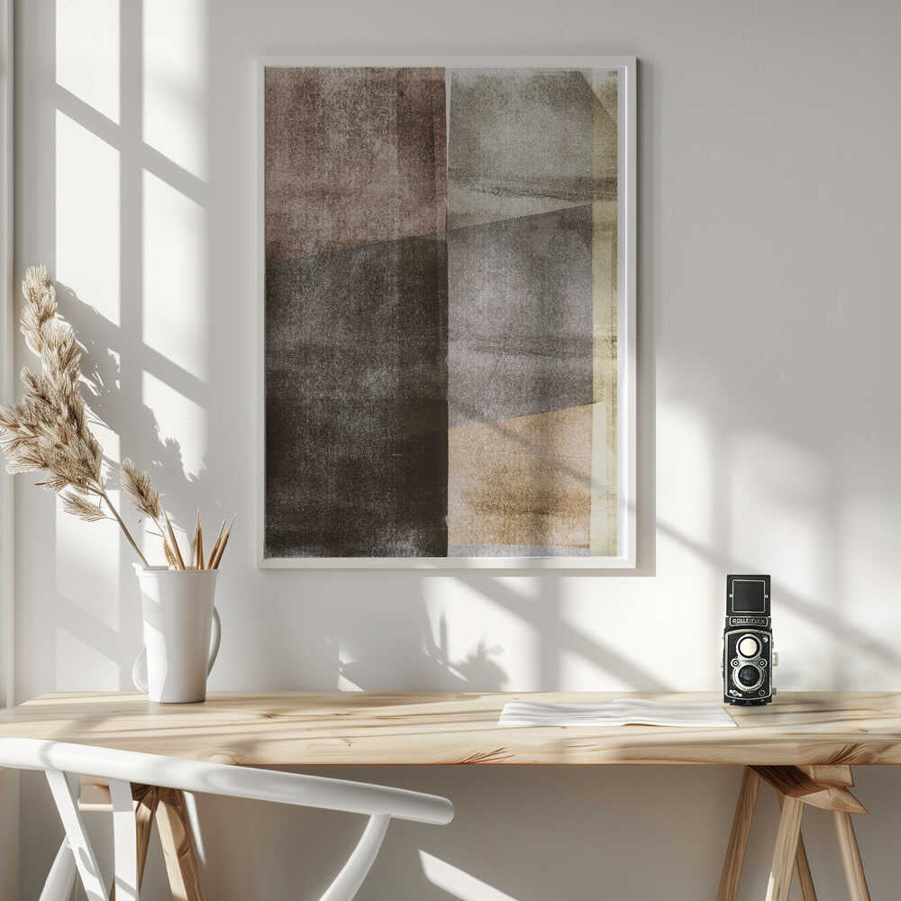Wall art Earth Tones Texture Shapes