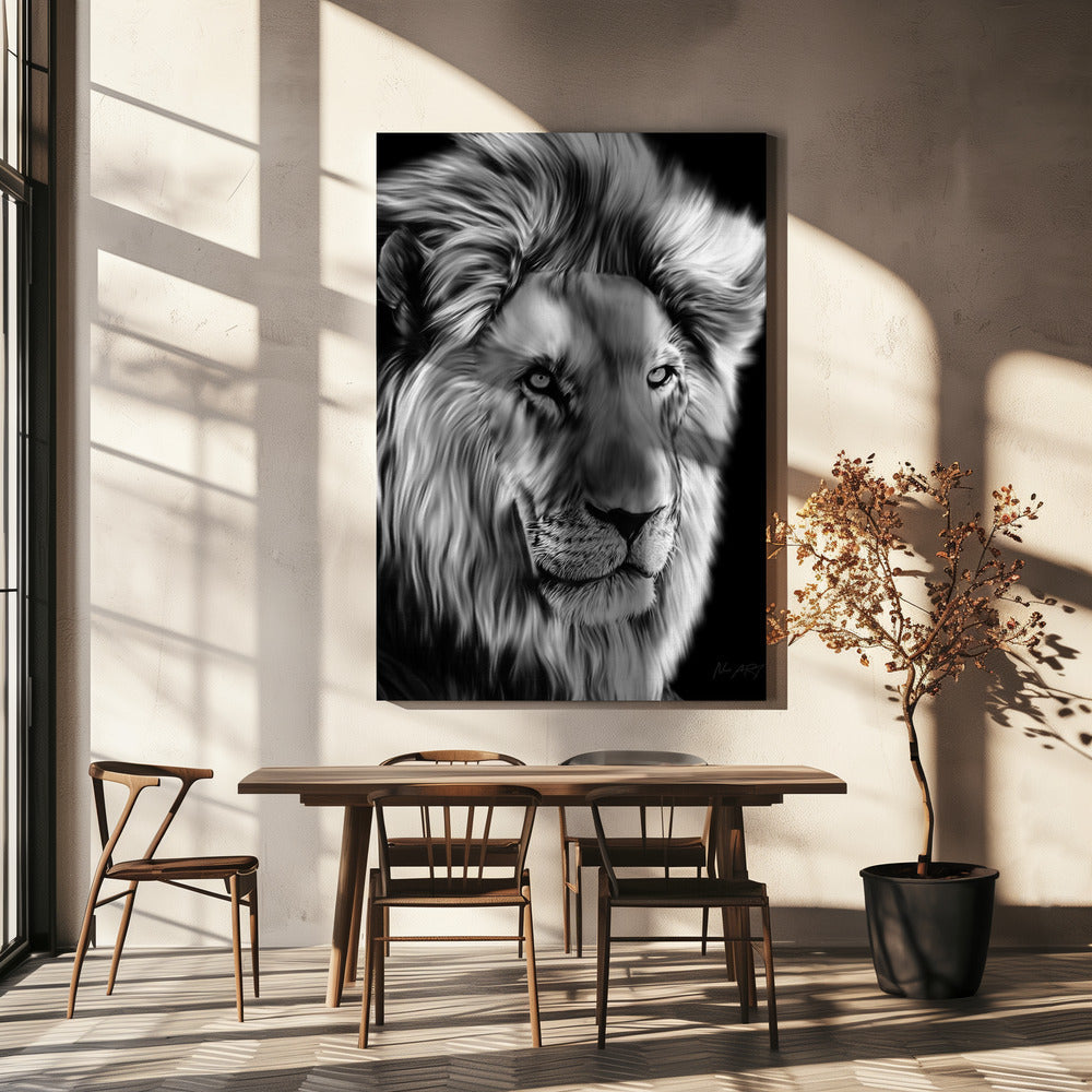 Wall art Leo II 24X36inch Gallery Wrapped (Ready to Hang)