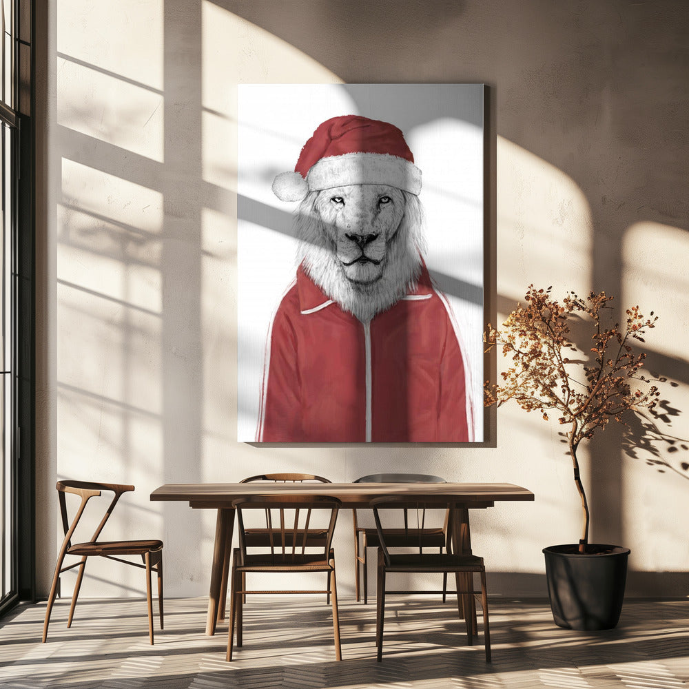 Wall art Santa lion