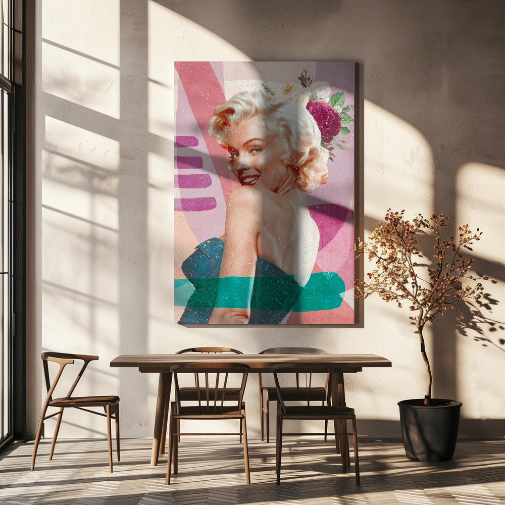 Wall art Marilyn is Back 24X36inch Gallery Wrapped (Ready to Hang)