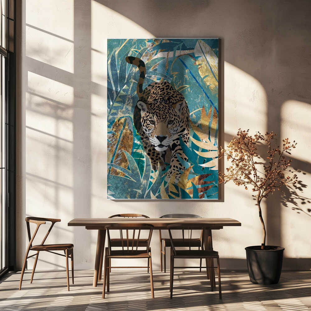 Wall art Jaguar Jungle 2