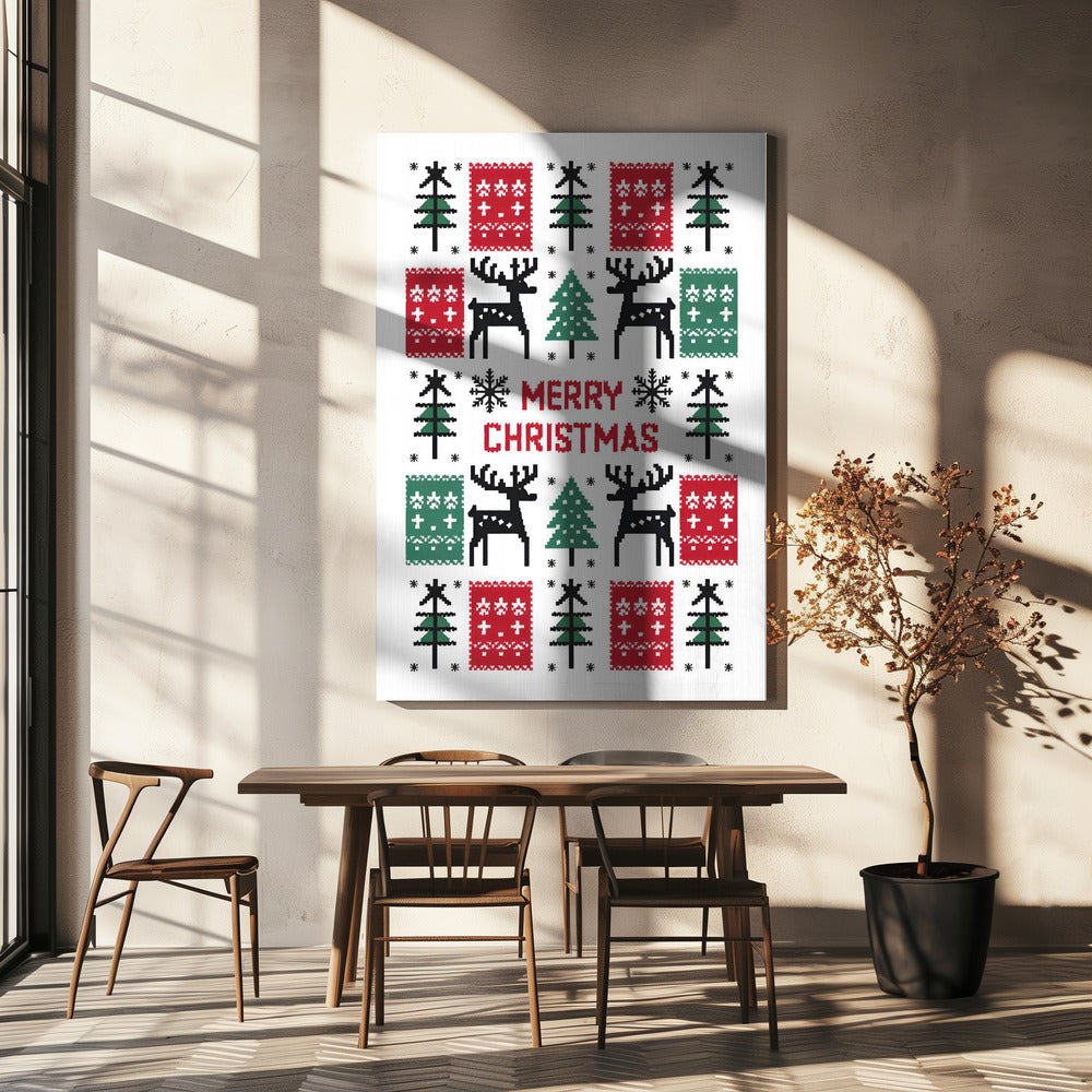 Wall art Merry Christmas Canvas Print