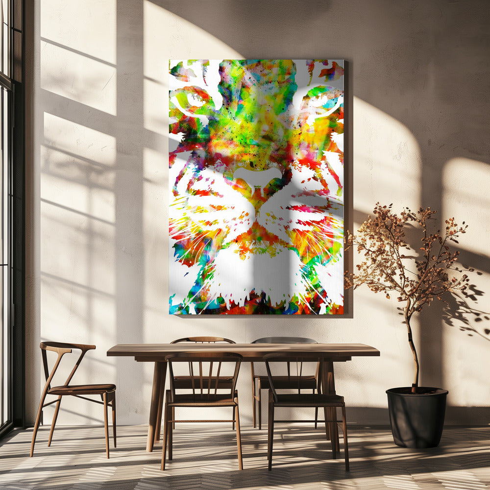 Abstract Art Canvas Print-wall-art-tigre-02-36X48