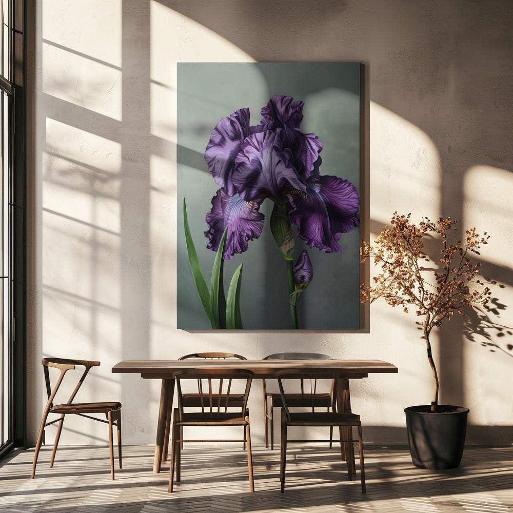 Wall art Iris Fl 22 24X36inch Gallery Wrapped (Ready to Hang)