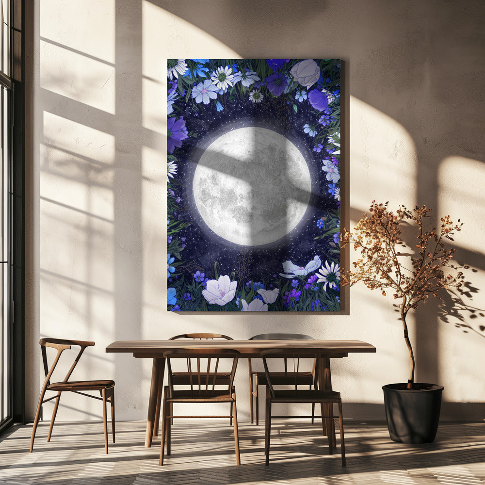 Wall art Midnight In the Meadow Blue Original