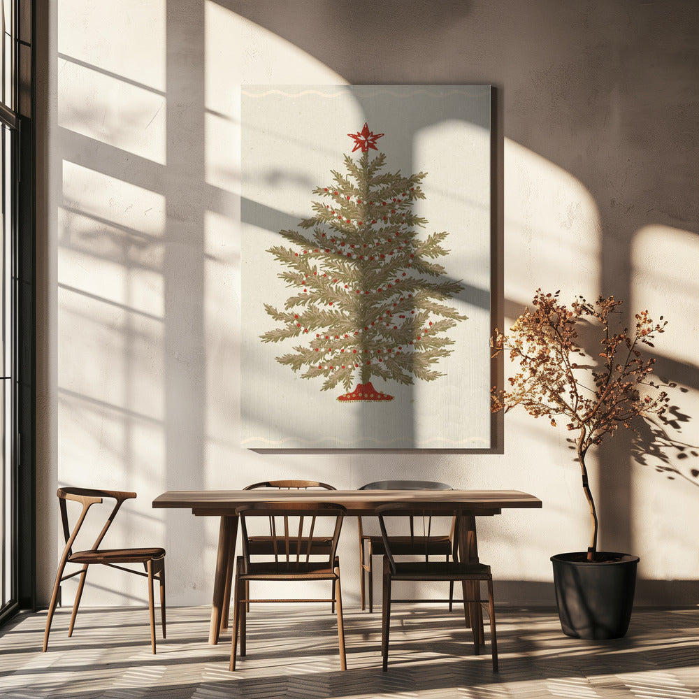 Wall art Christmas tree 02 Canvas Print