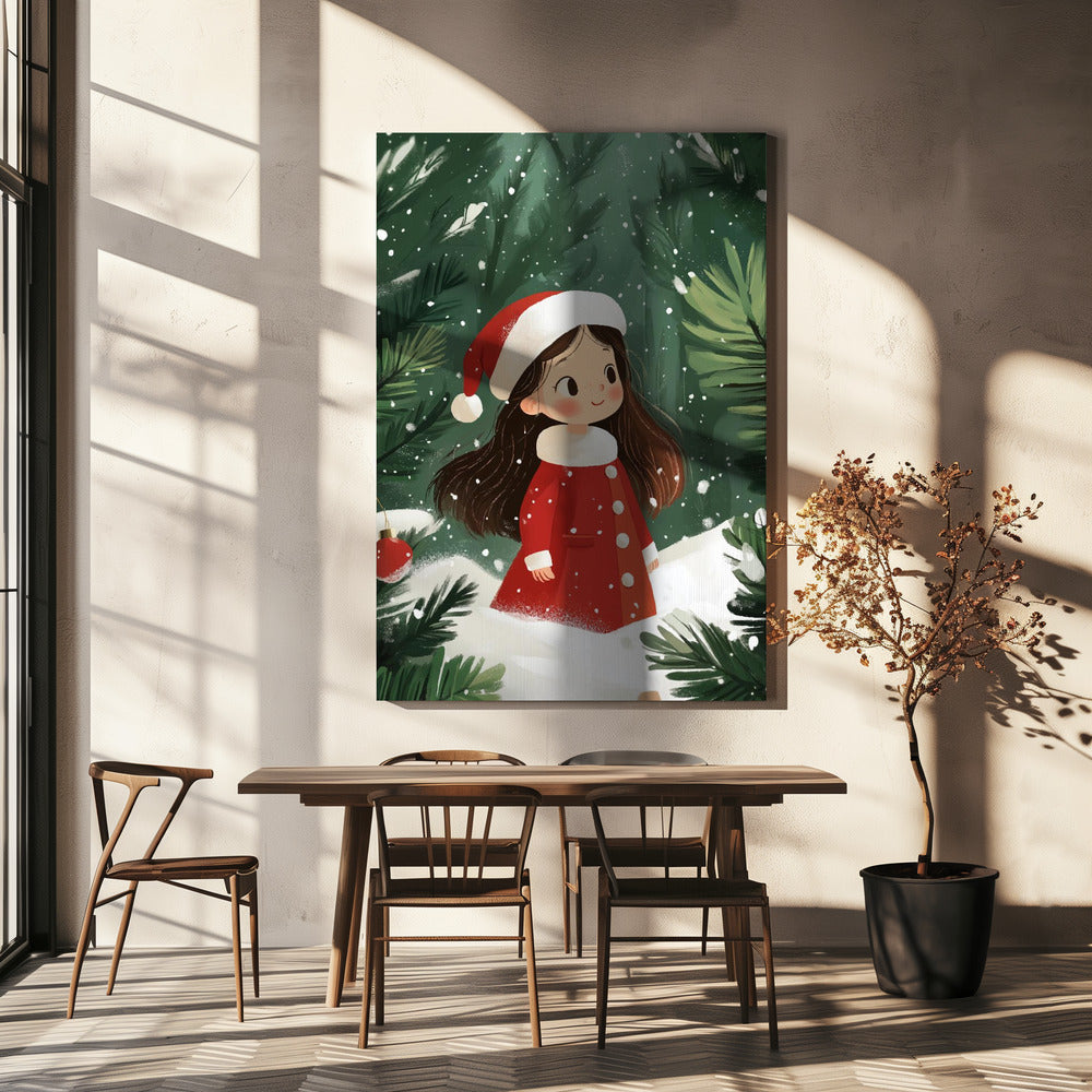 Wall art Christmas Girl