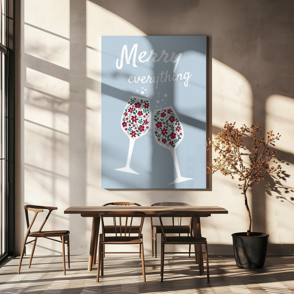 Wall art Merry Everything Canvas Print