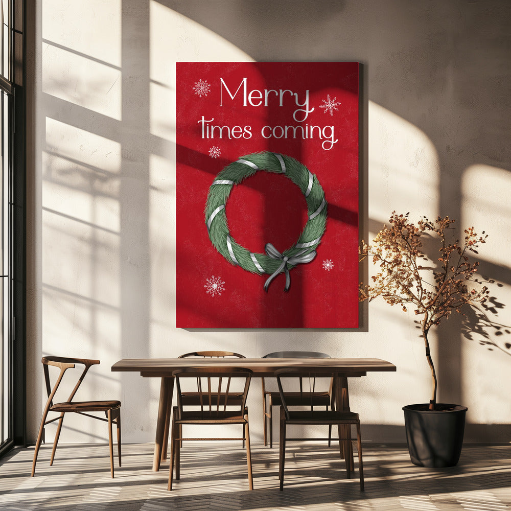 Wall art Merry times coming Canvas Print