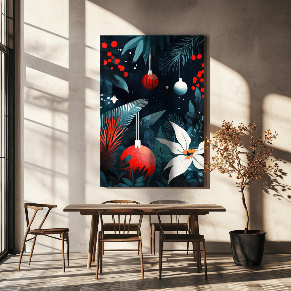 Wall art Christmas Evening Canvas Print