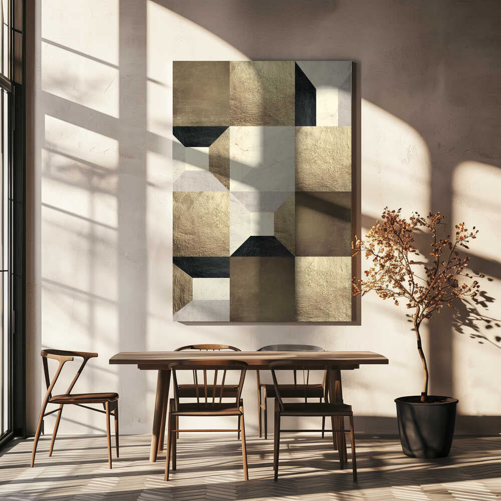 Wall art Geometric Gold Rhythm