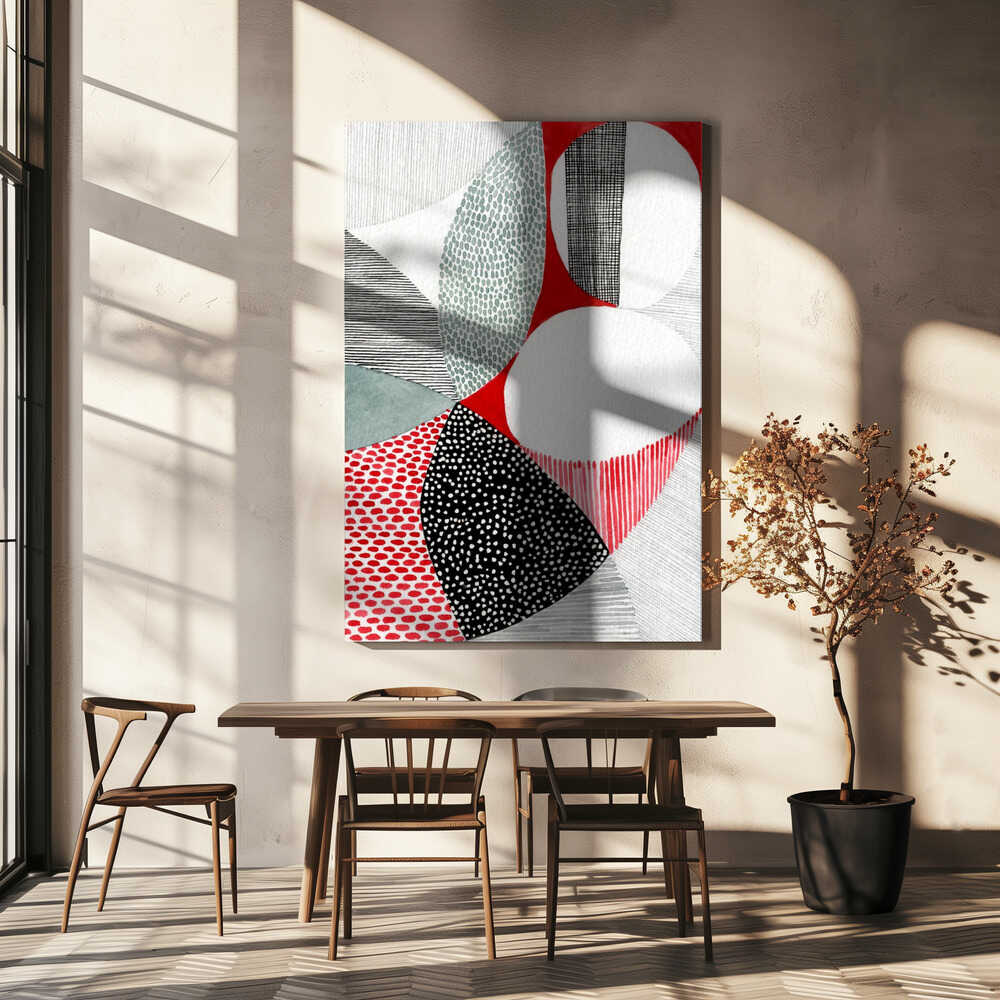 Wall art Geometric Patterns And Vivid Colors