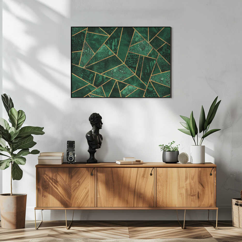 Wall art Deep Emerald