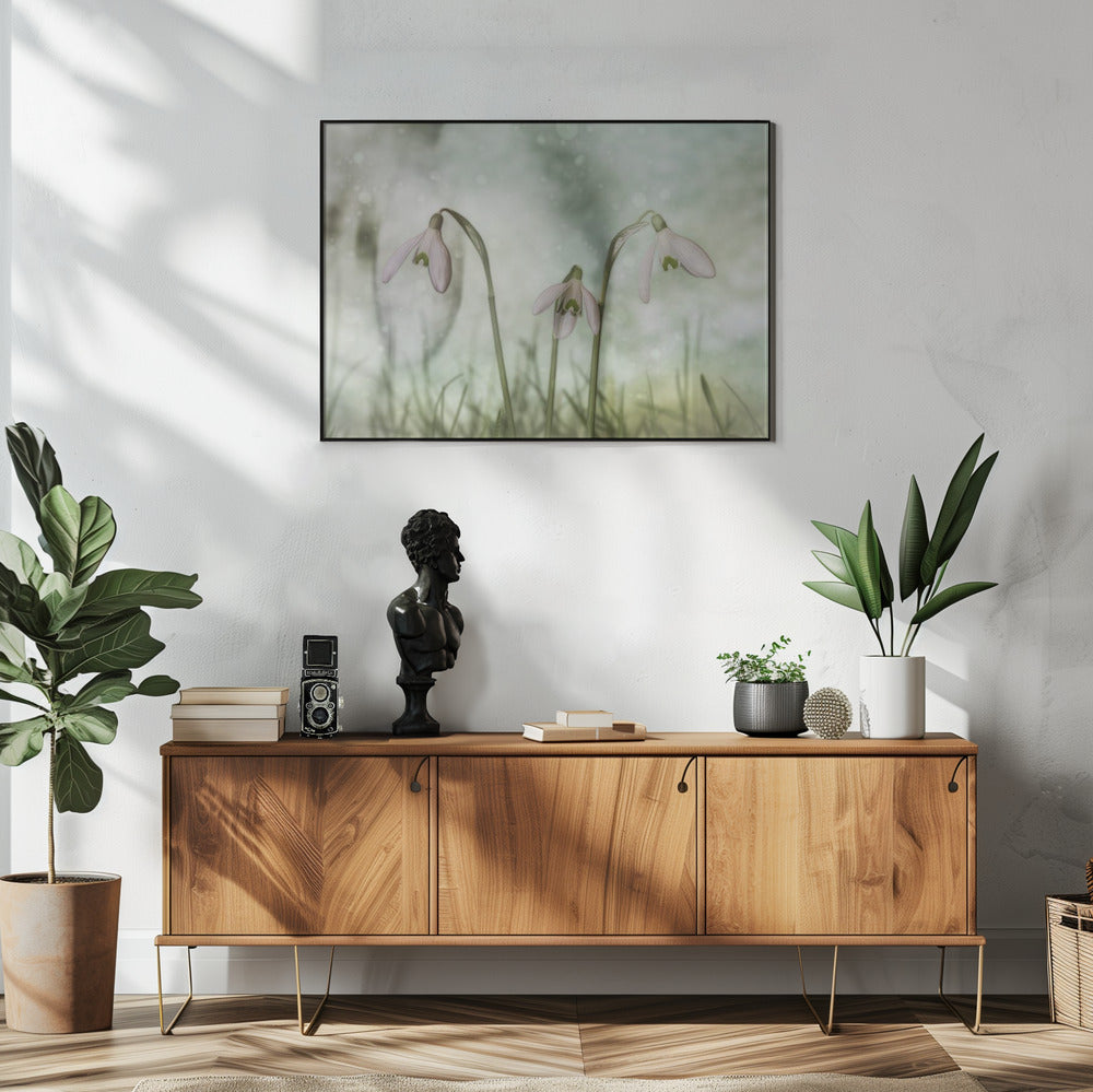  Trio 2 Wall Artwork In White Floating Frame