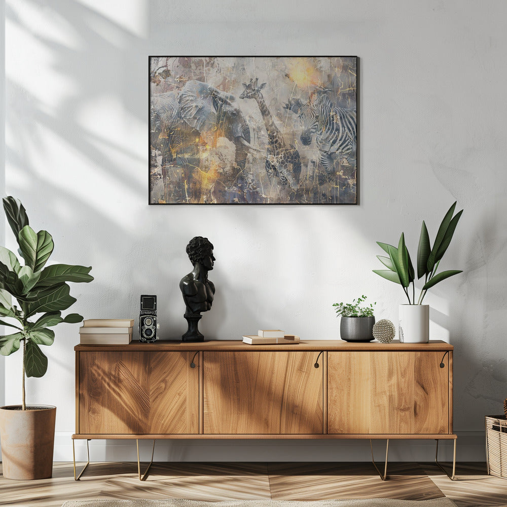 Abstract Art Canvas Print-wall-art-african-art-illustration-wallart-114-48X36