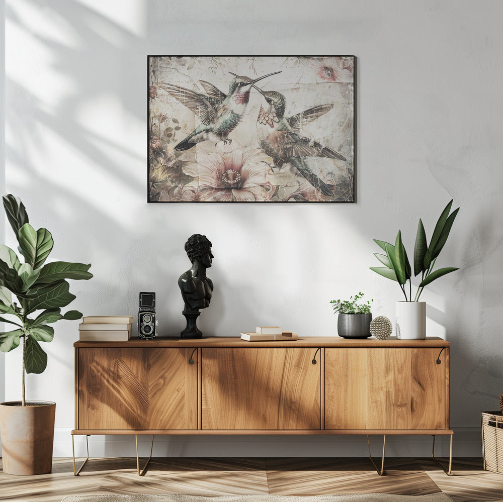 Abstract Art Canvas Print-wall-art-bird-birds-animal-vintage-art-illustration-wallart-10-48X36