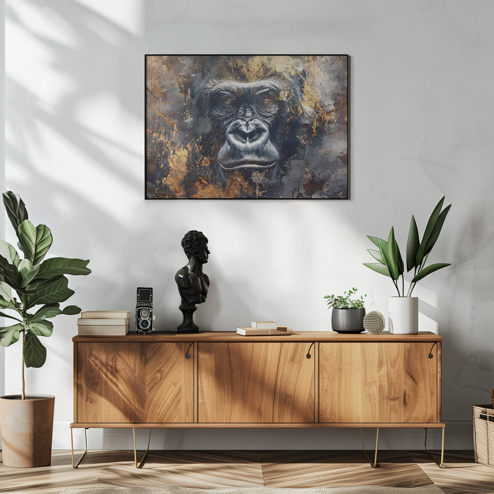 Abstract Art Canvas Print-wall-art-animal-vintage-art-illustration-wallart-03-48X36