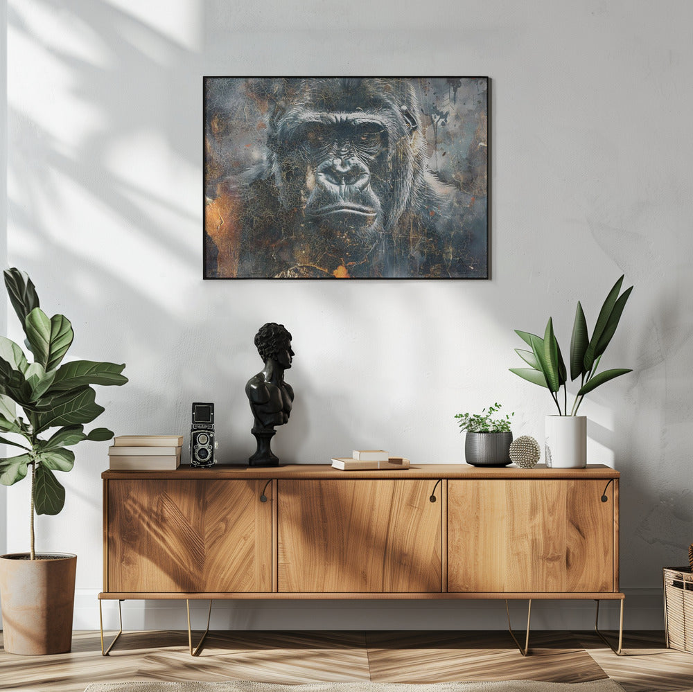 Abstract Art Canvas Print-wall-art-animal-vintage-art-illustration-wallart-04-48X36