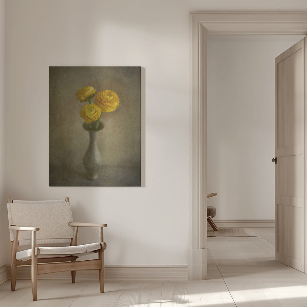 Wall art Yellow buttercups