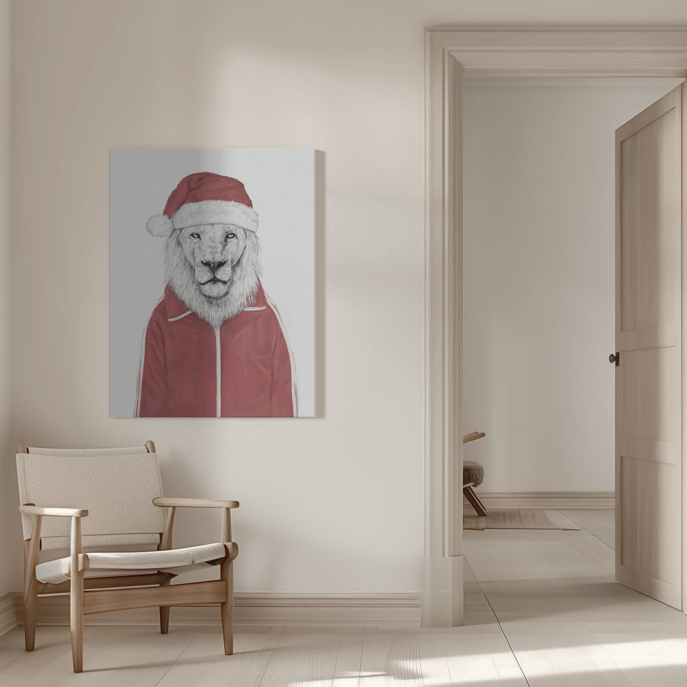 Wall art Santa lion