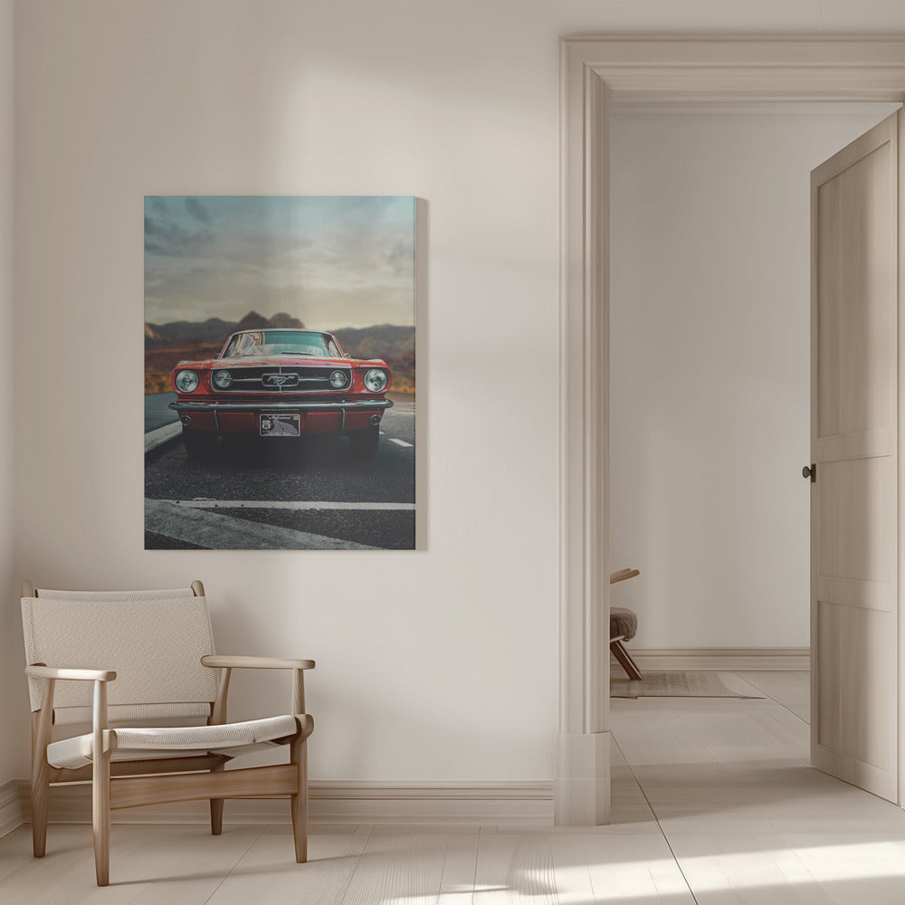 Abstract Art Canvas Print-wall-art-vintage-car-love-inches