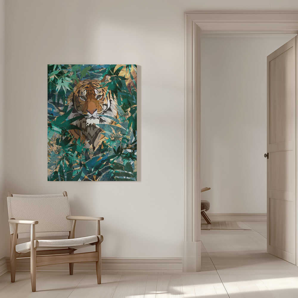 Wall art Tiger in the jungle 2