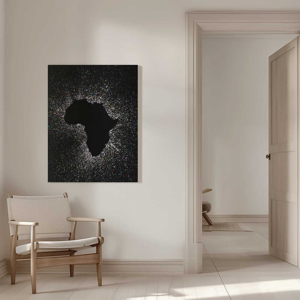 Wall art African eclipse effect