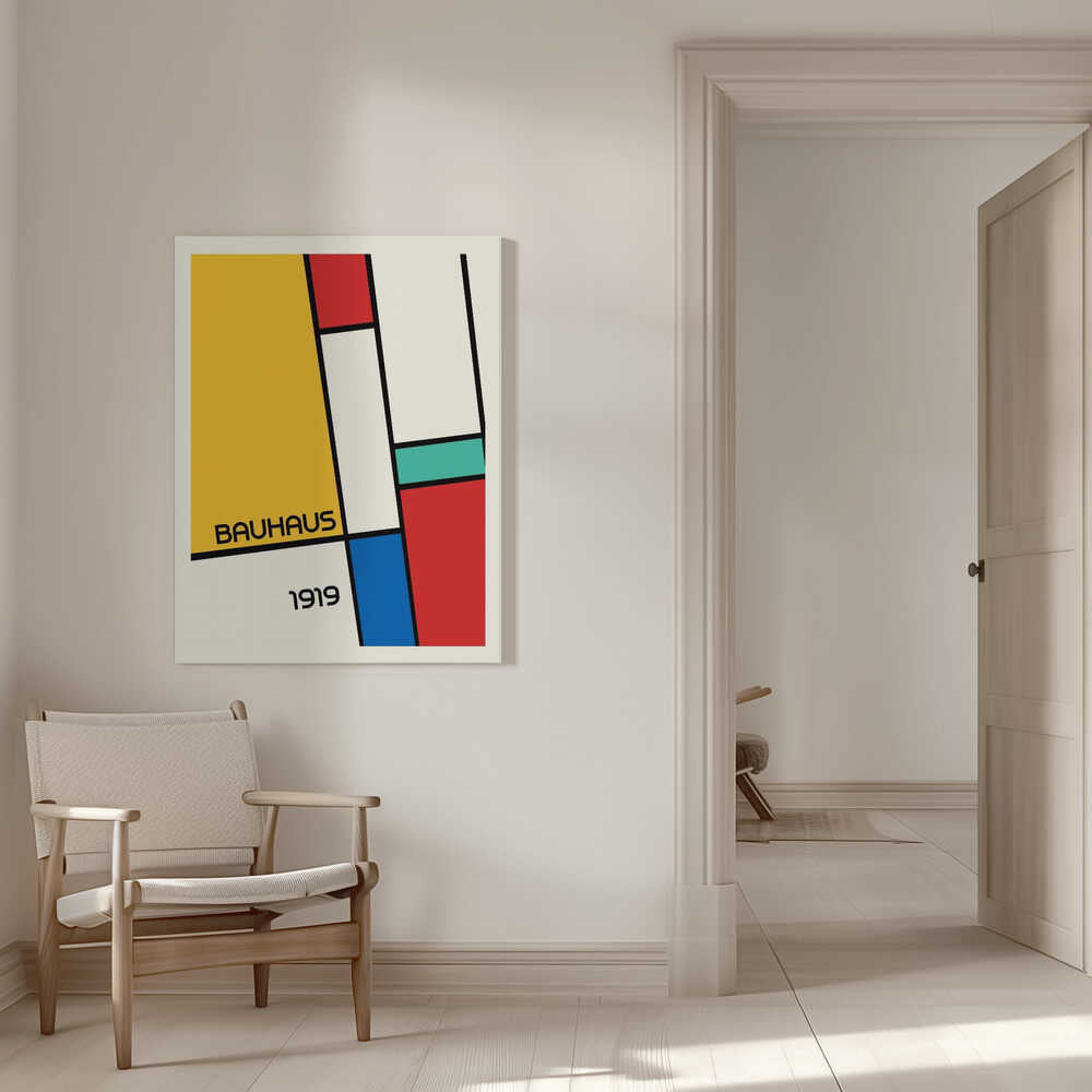Wall art Bauhaus Geometric Design Retro